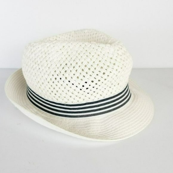 INC International Concepts Open-Braid Fedora -White - Picture 2 of 3